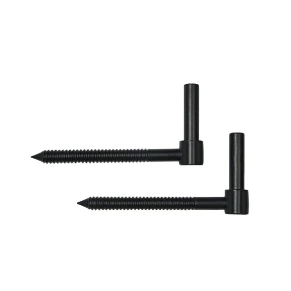 Lynn Cove Foundry Adjustable Lag Pintle 4" – Stainless Steel Black 1 Pair NEW - Picture 1 of 4